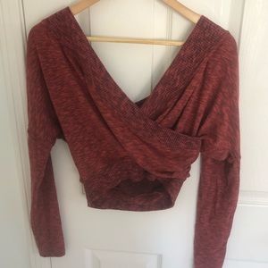Urban Outfitters Long-Sleeved Cropped Sweater